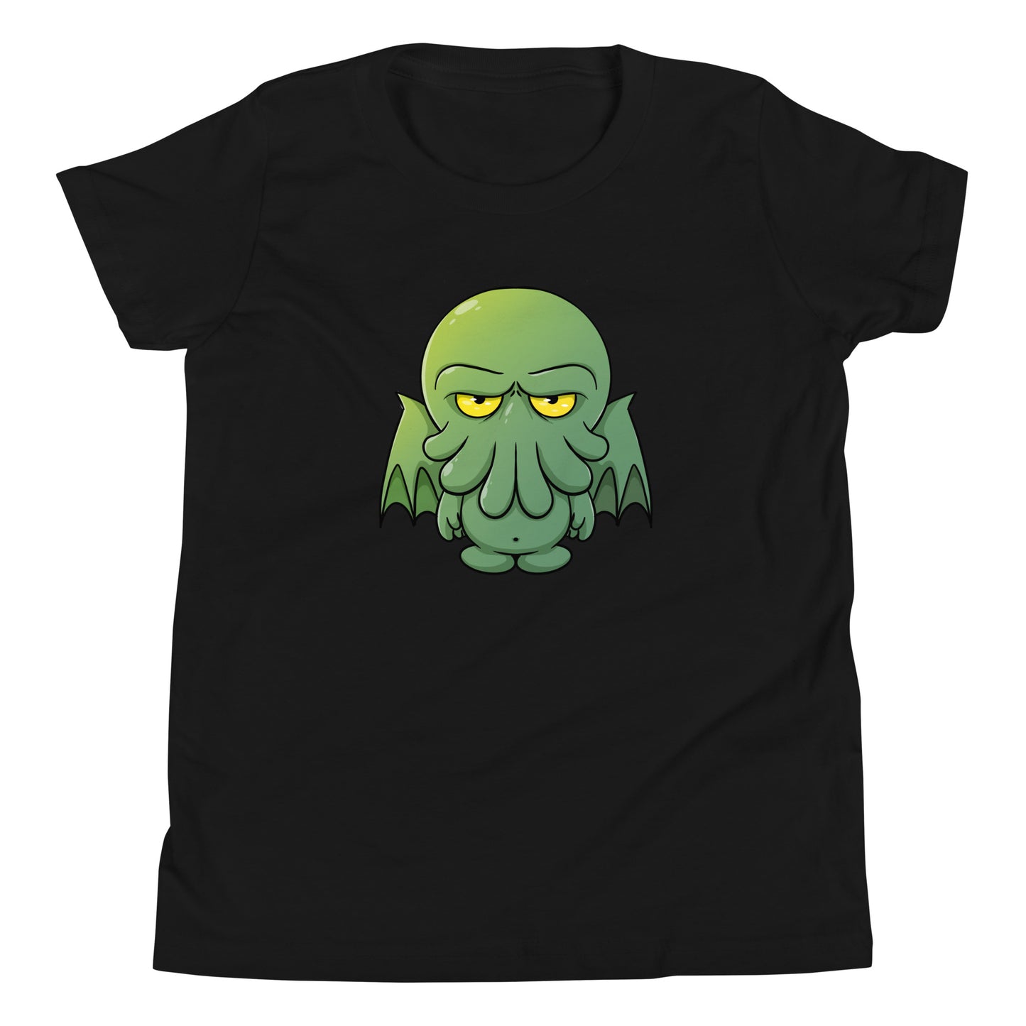 Chibi Cthulu Youth Short Sleeve T-Shirt Level 1 Gamers Black S