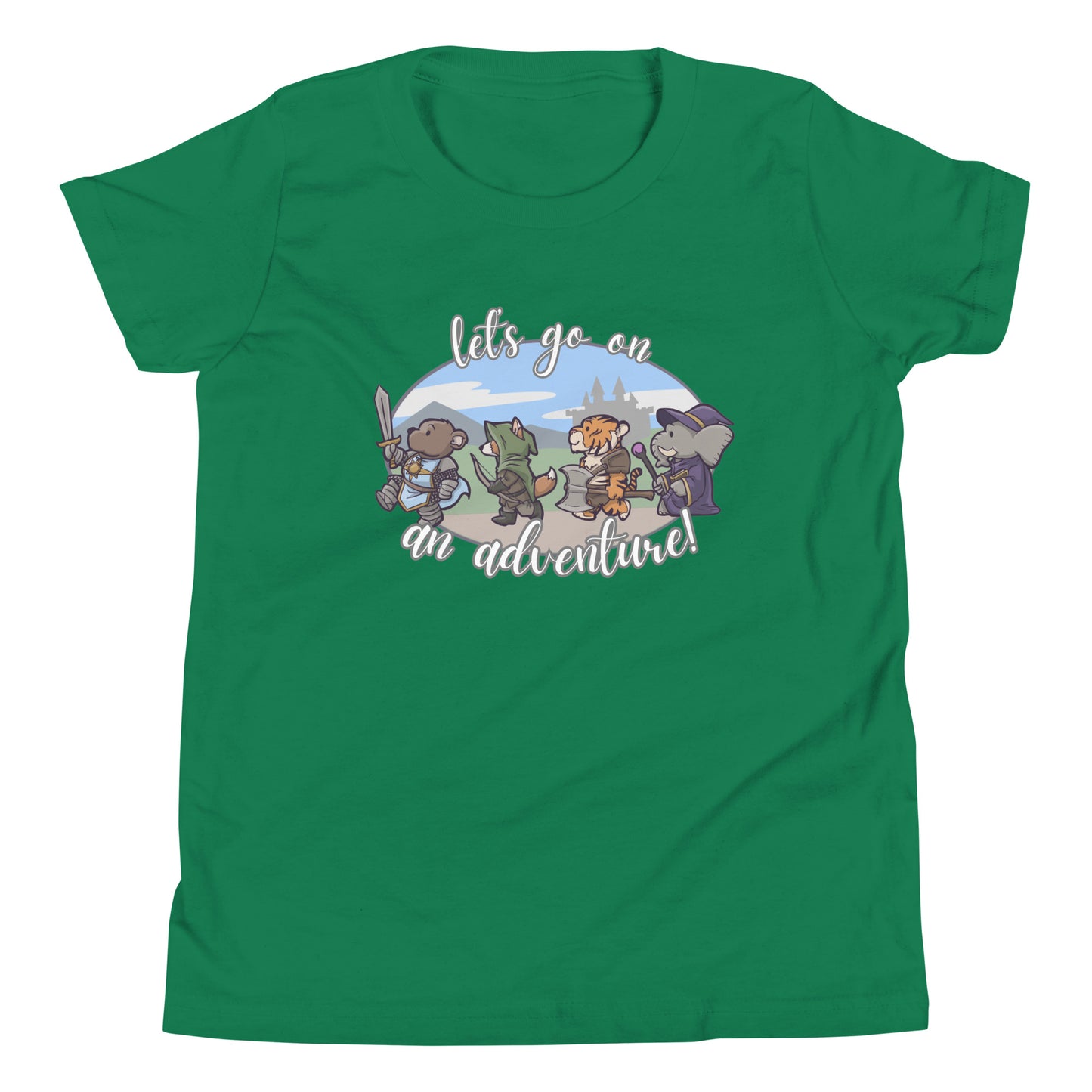 Let's Go On an Adventure Youth Short Sleeve T-Shirt Level 1 Gamers Kelly S