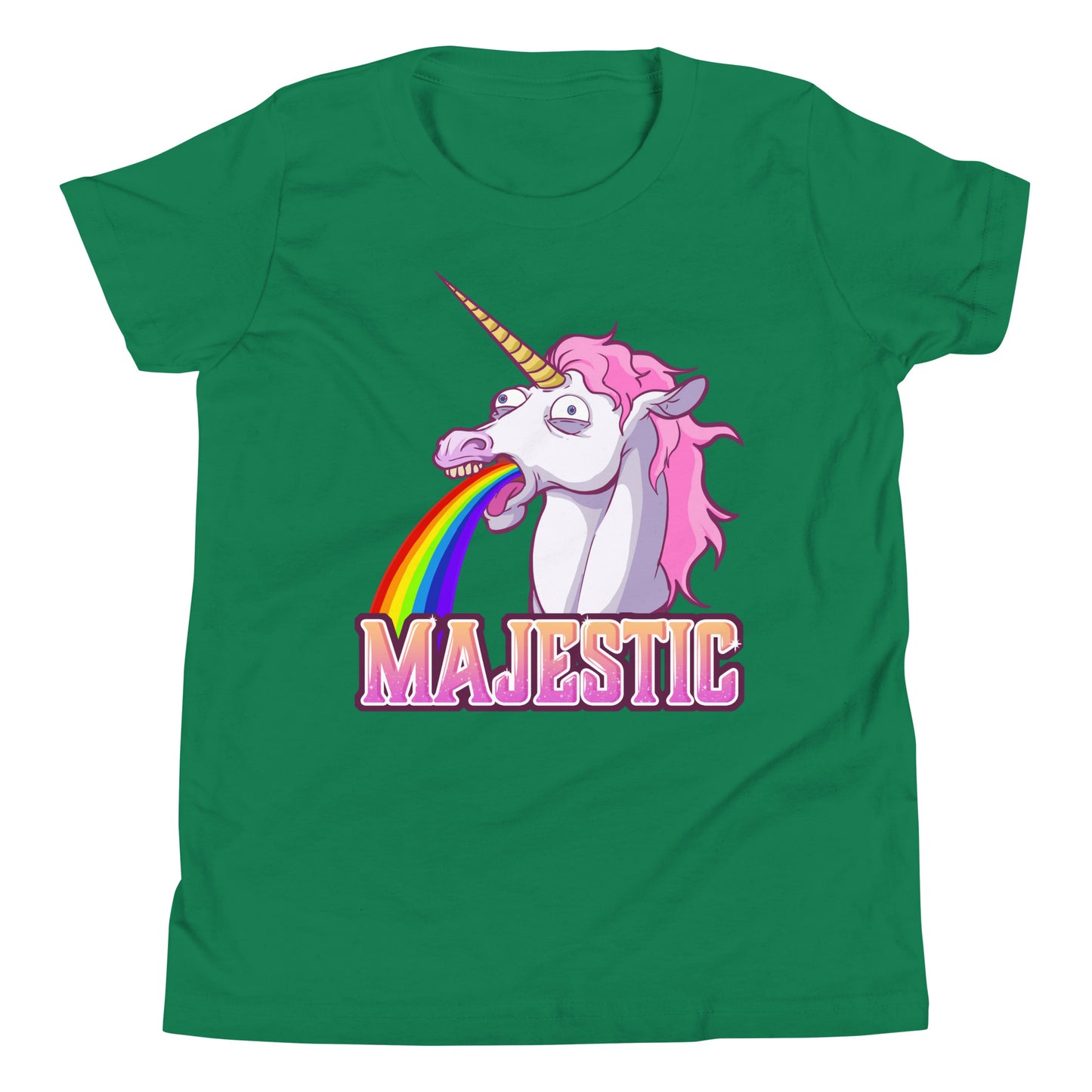 Majestic Unicorn Youth Short Sleeve T-Shirt  Level 1 Gamers Kelly S 