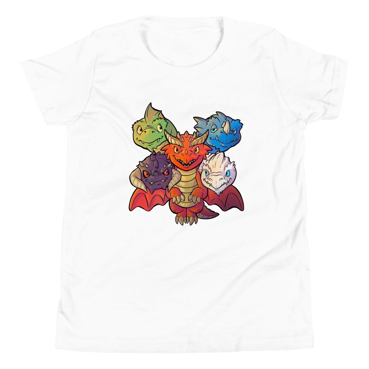 Little Queen of Dragons Youth Short Sleeve T-Shirt Level 1 Gamers White S