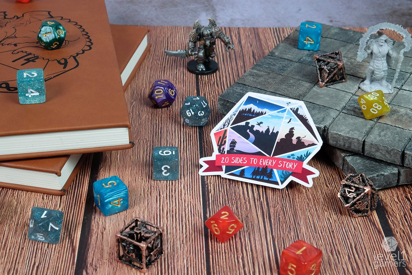 20 Sides to Every Story Sticker Level 1 Gamers