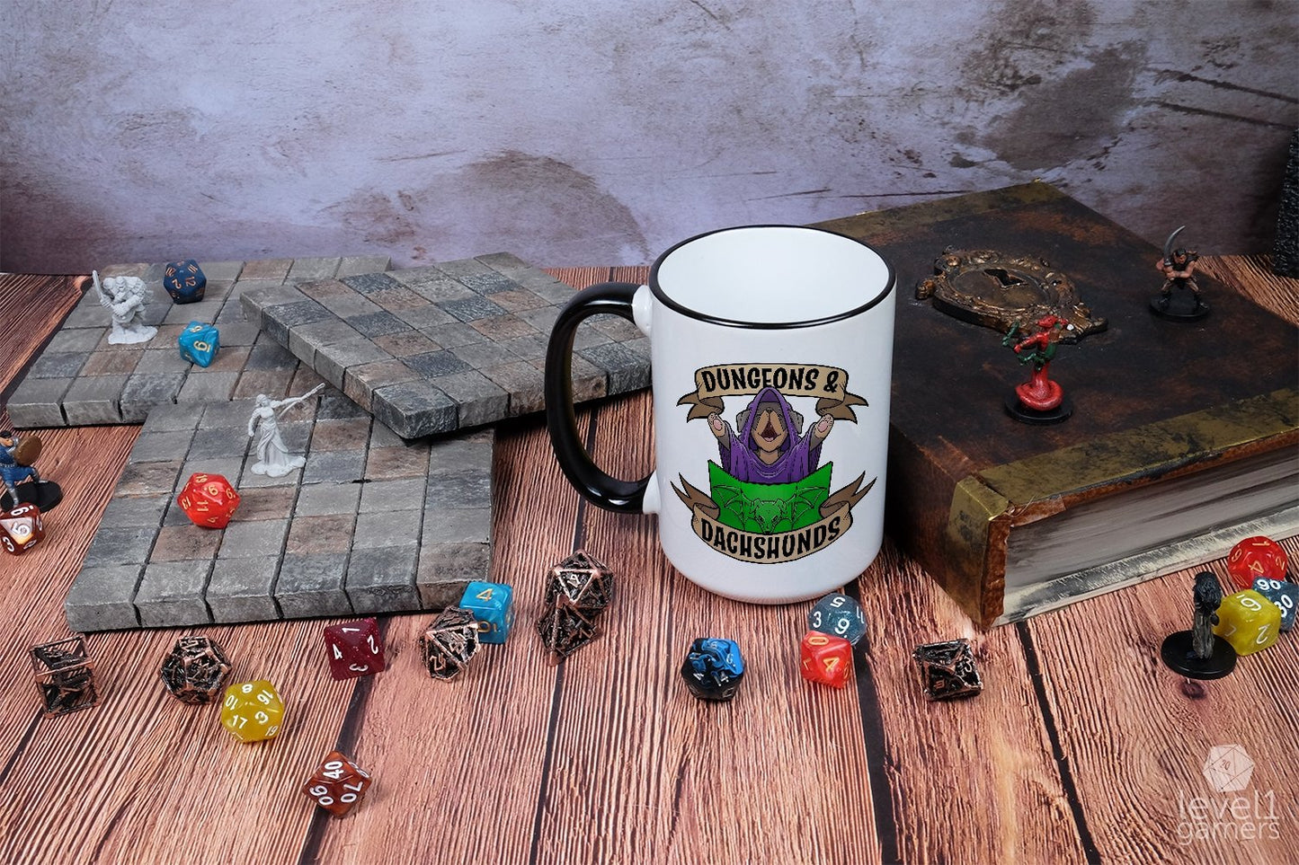 Dungeons And Dachshunds Mug Mugs Level 1 Gamers