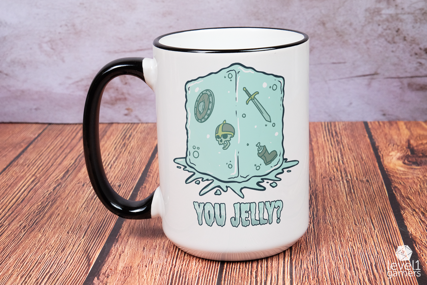 You Jelly? Gelatinous Cube Mug Level 1 Gamers