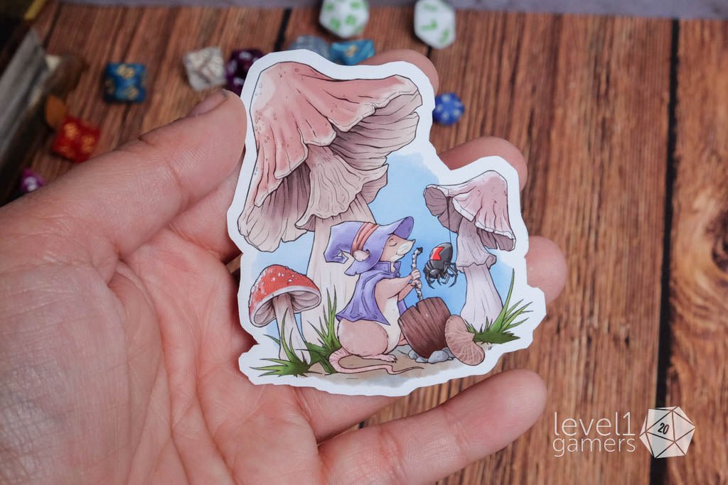 Mushroom Mousefolk Sticker Level 1 Gamers