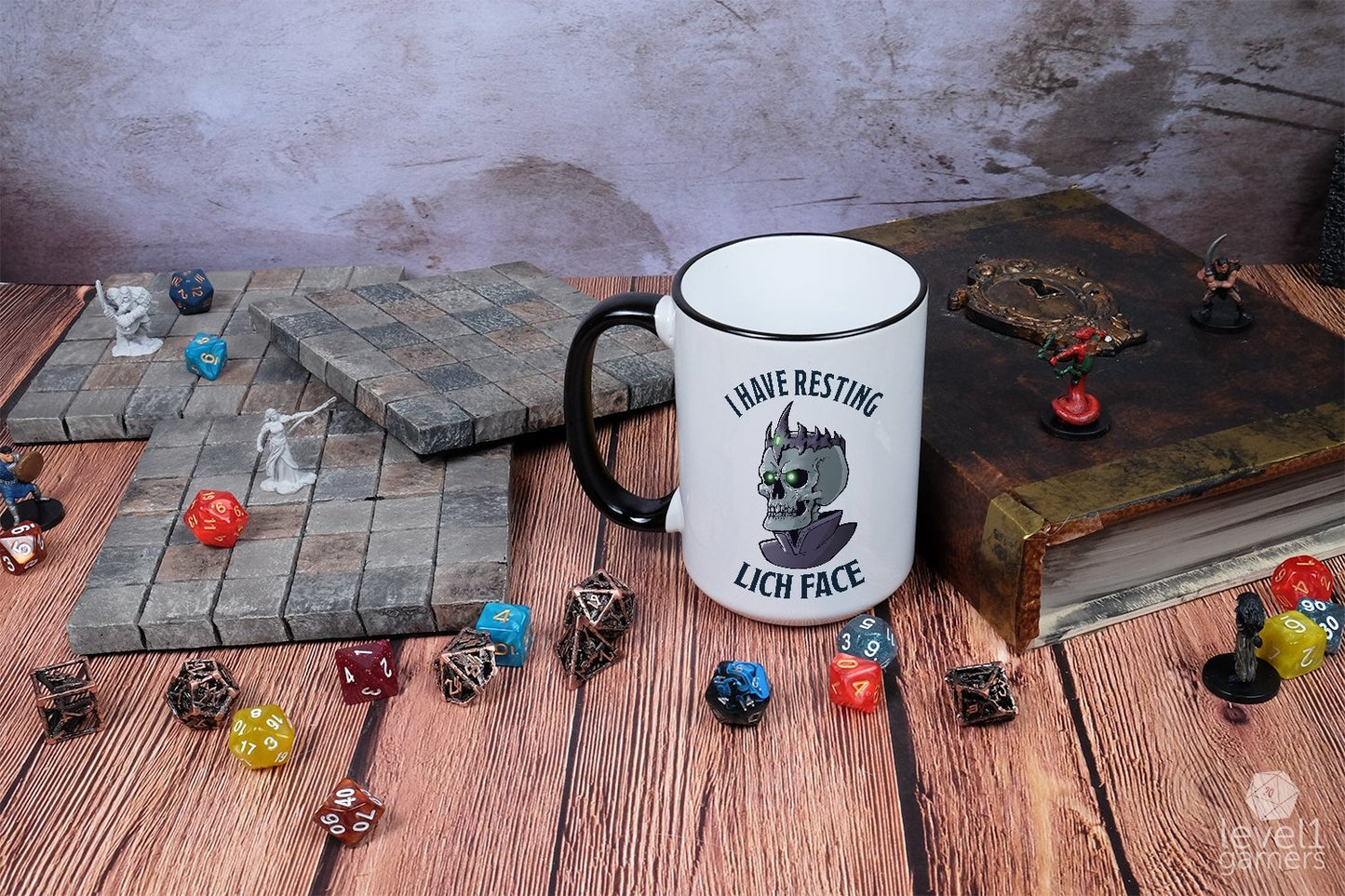 Resting Lich Face Mug Level 1 Gamers