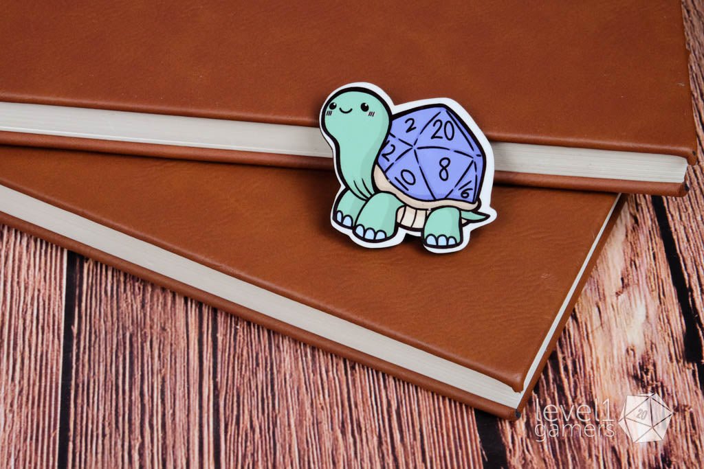 D20 Turtle Hardboard Pin Mugs Level 1 Gamers