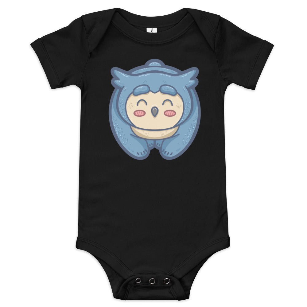 Owlbear Baby short sleeve one piece Level 1 Gamers Black 3-6m