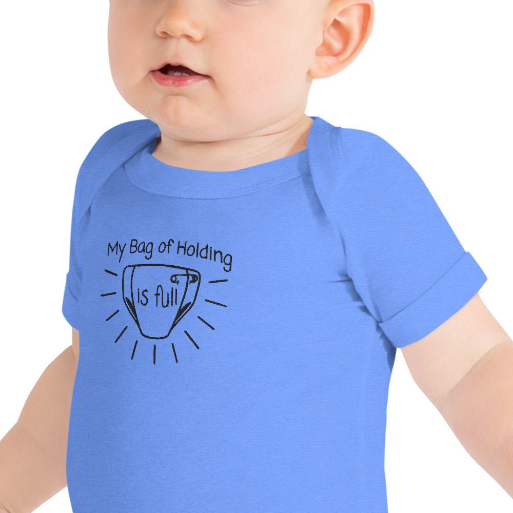 Bag of Holding Embroidered Baby short sleeve one piece Level 1 Gamers