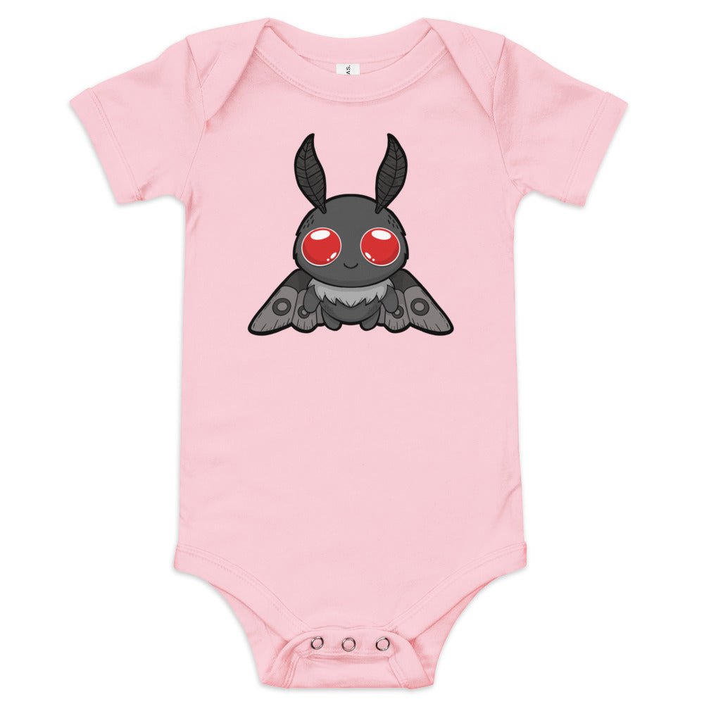 Lil' Mothman Baby short sleeve one piece  Level 1 Gamers Pink 3-6m 