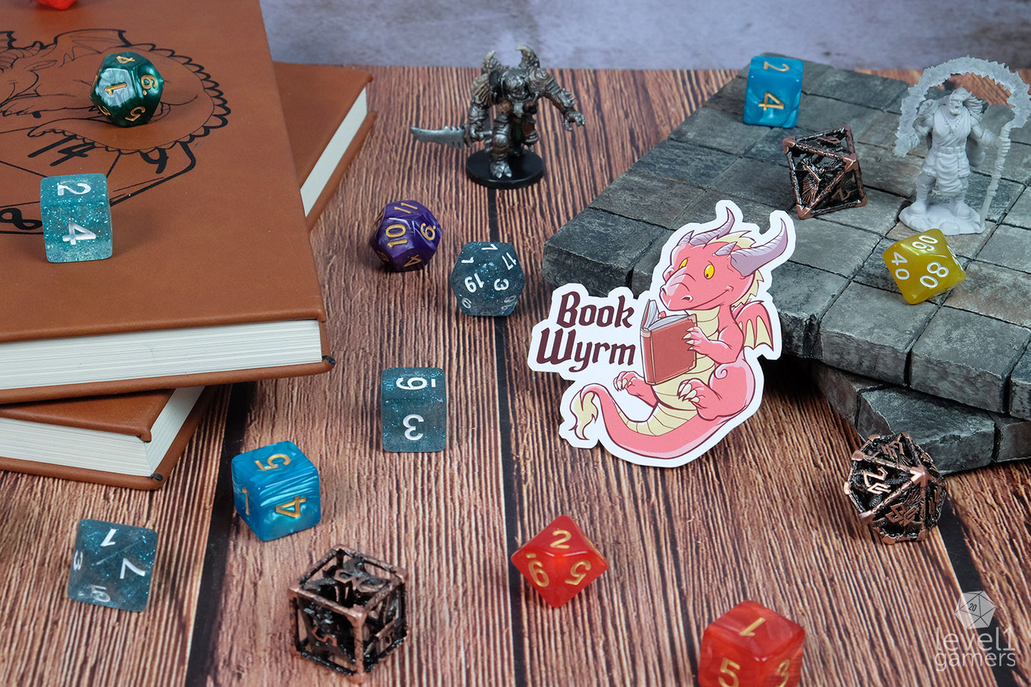 Book Wyrm Sticker Level 1 Gamers