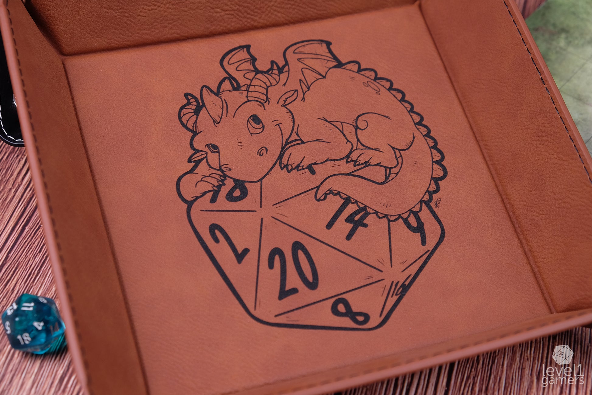 D20 Dragon Dice Tray Dice Trays Level 1 Gamers