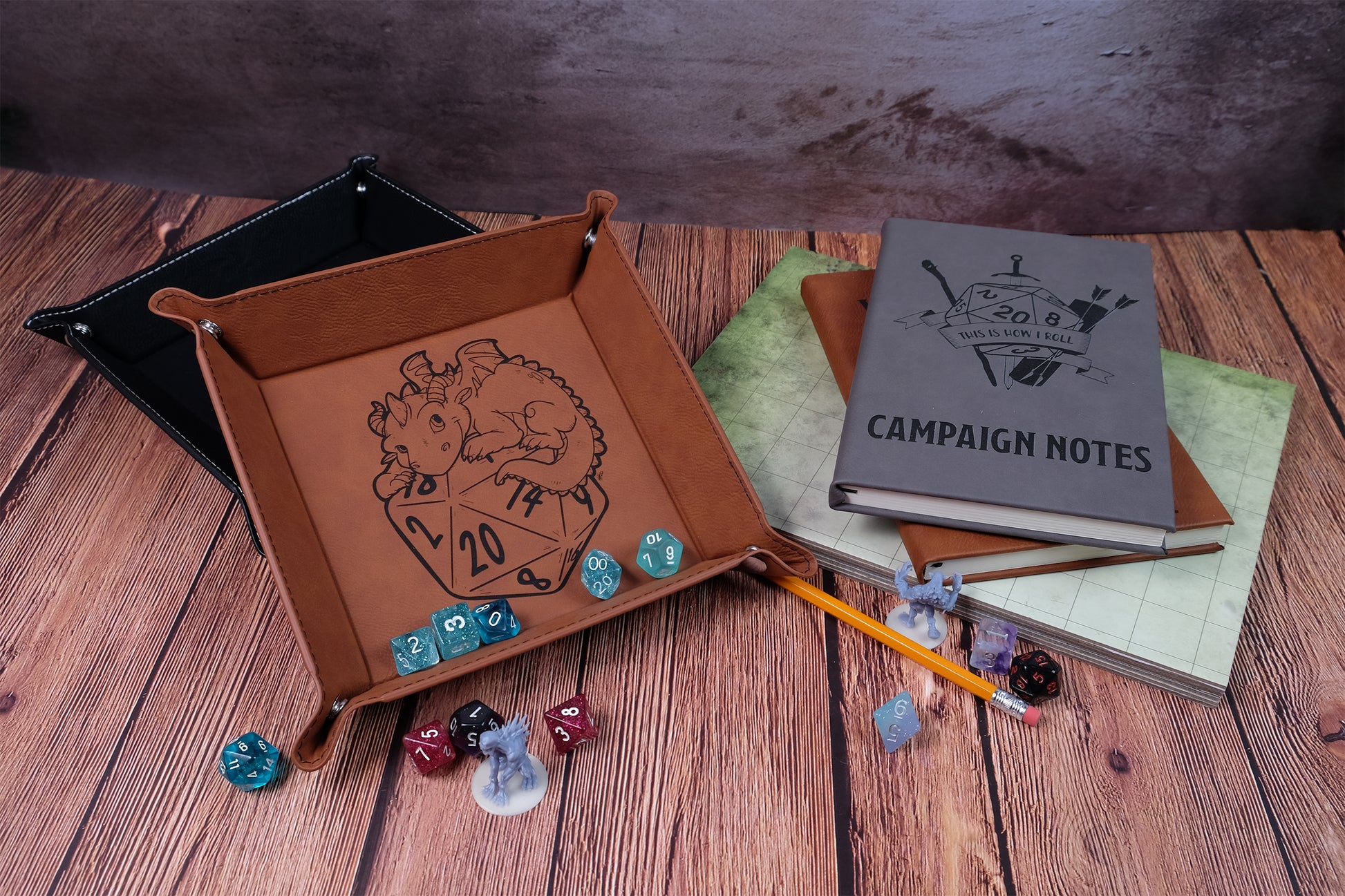 D20 Dragon Dice Tray Dice Trays Level 1 Gamers