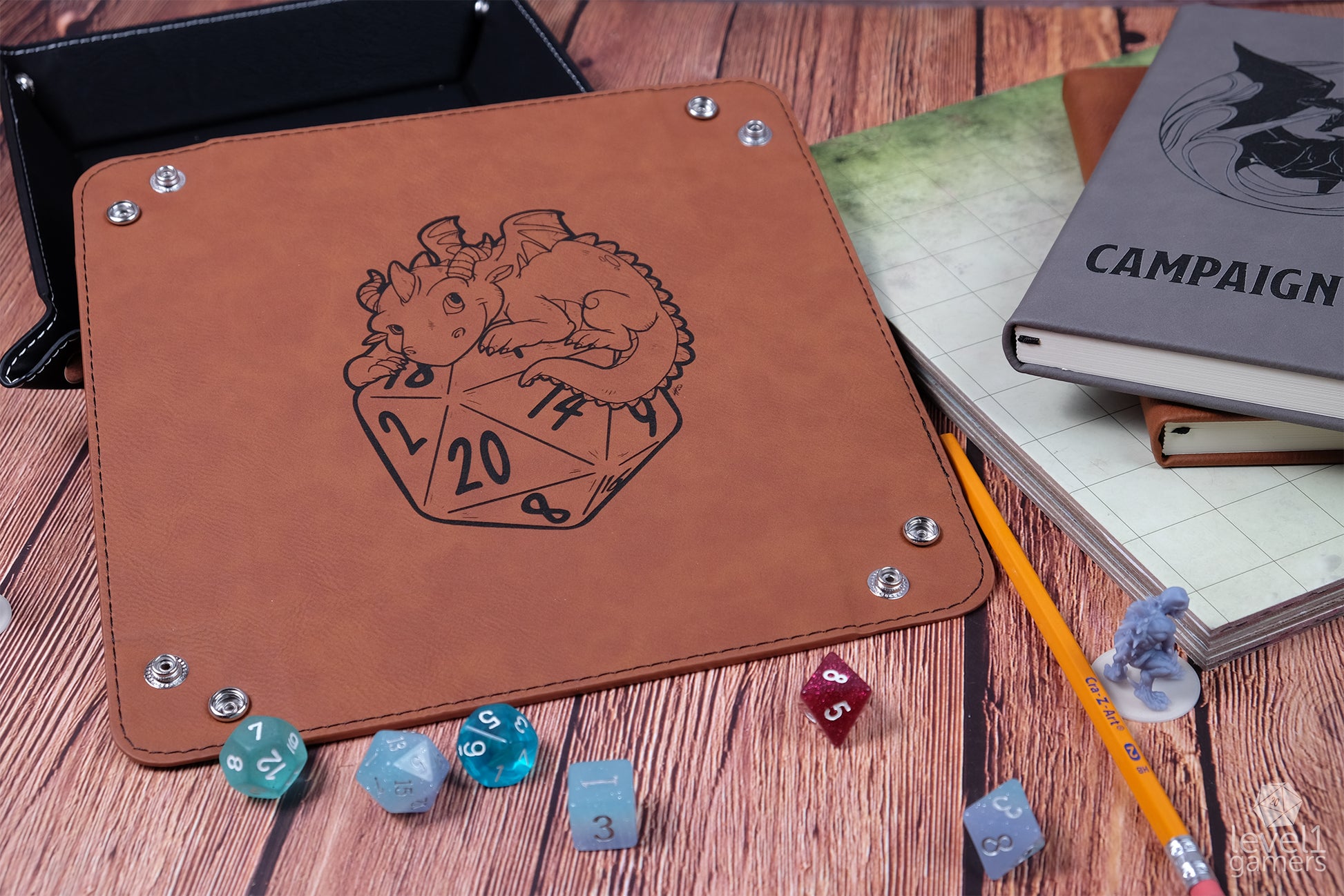 D20 Dragon Dice Tray Dice Trays Level 1 Gamers