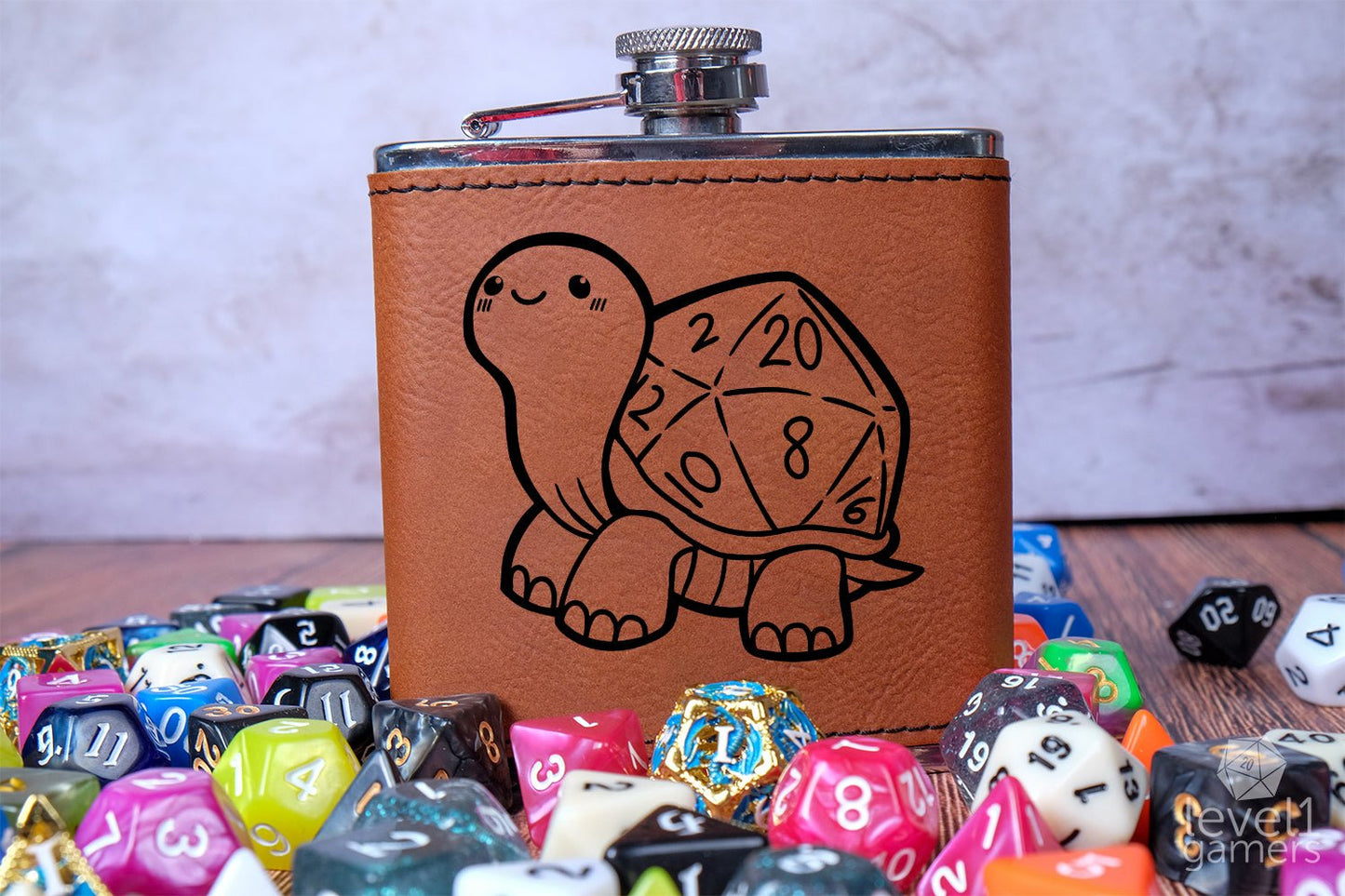D20 Turtle Flask Level 1 Gamers
