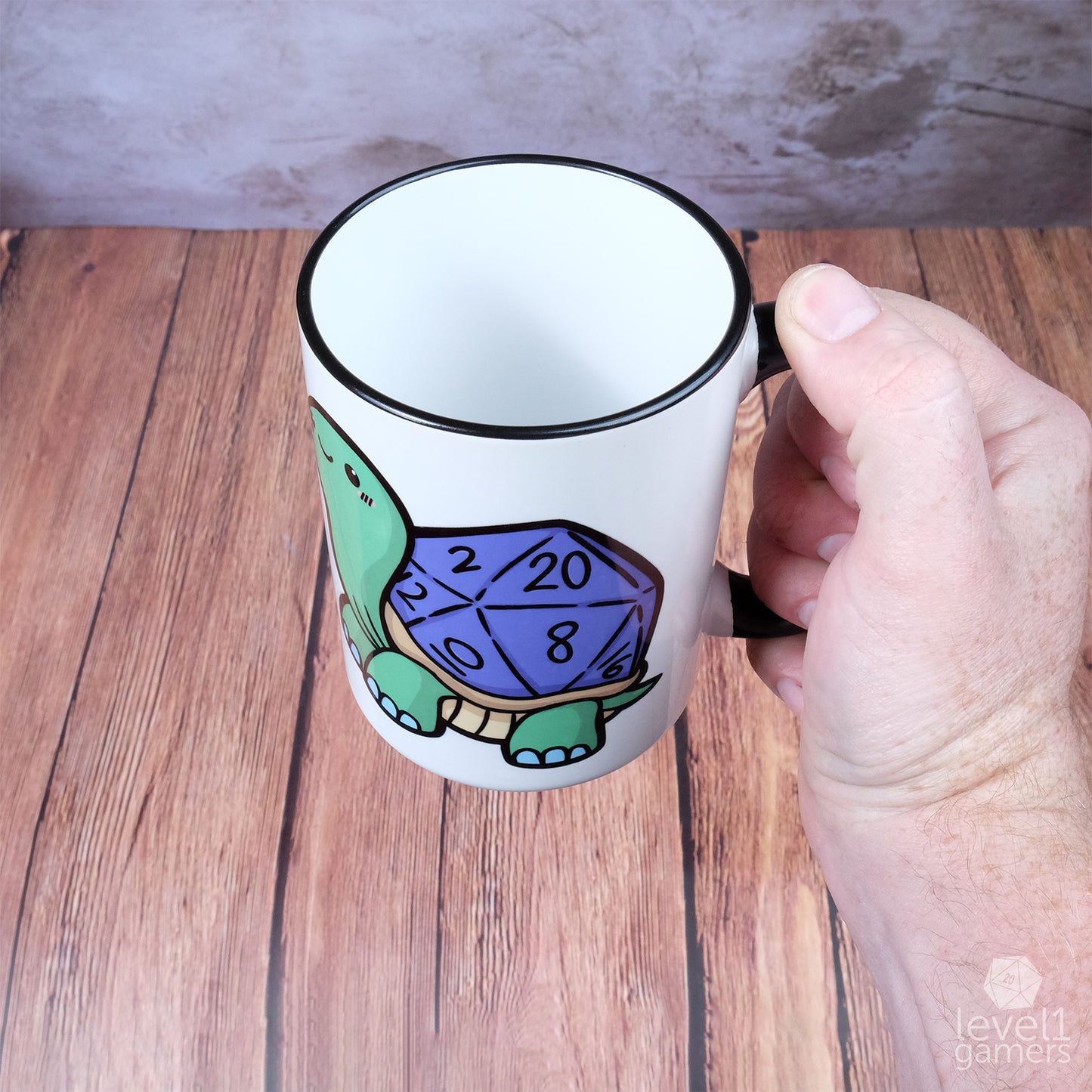D20 Tortoise Mug Level 1 Gamers
