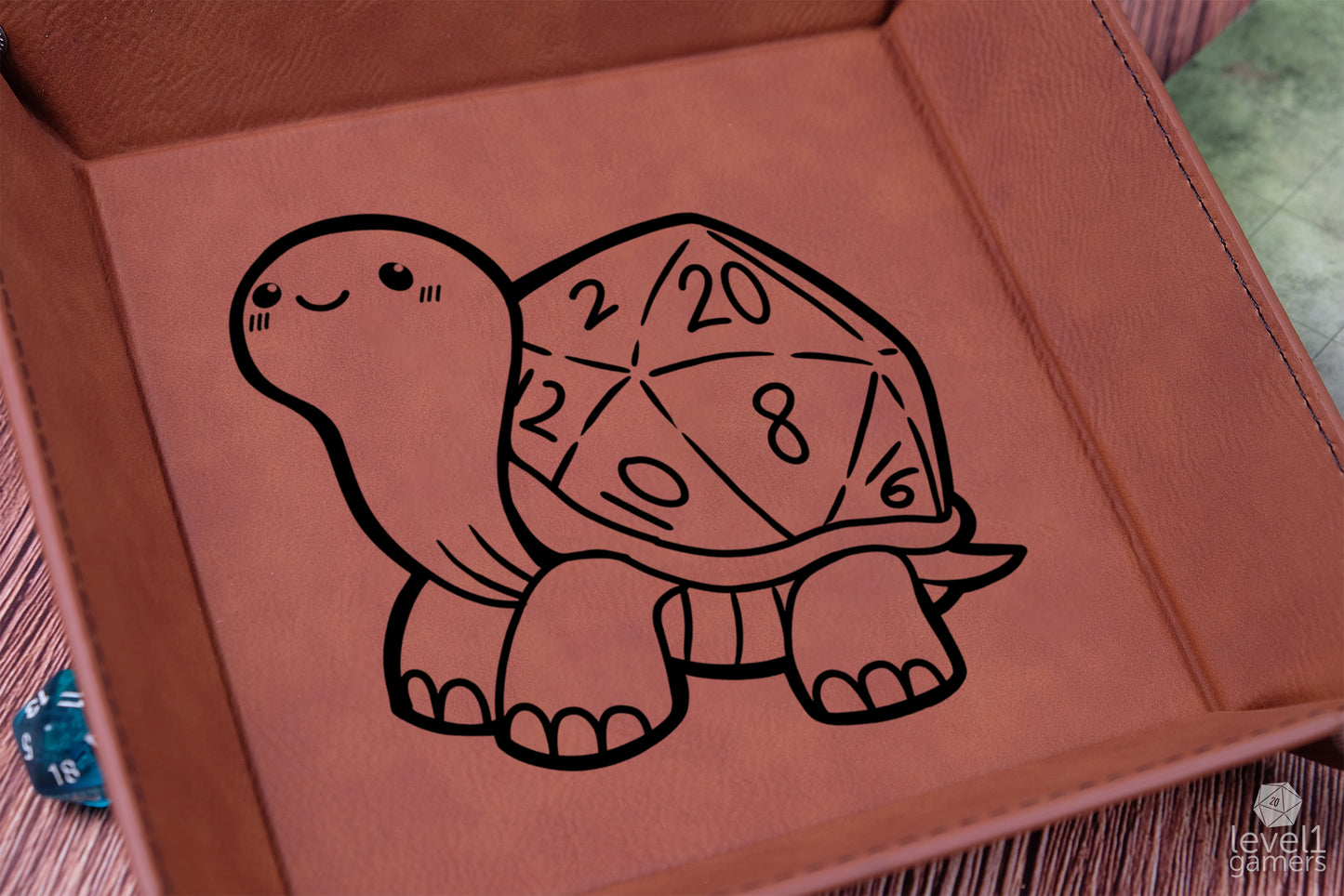 D20 Turtle Dice Tray Dice Trays Level 1 Gamers