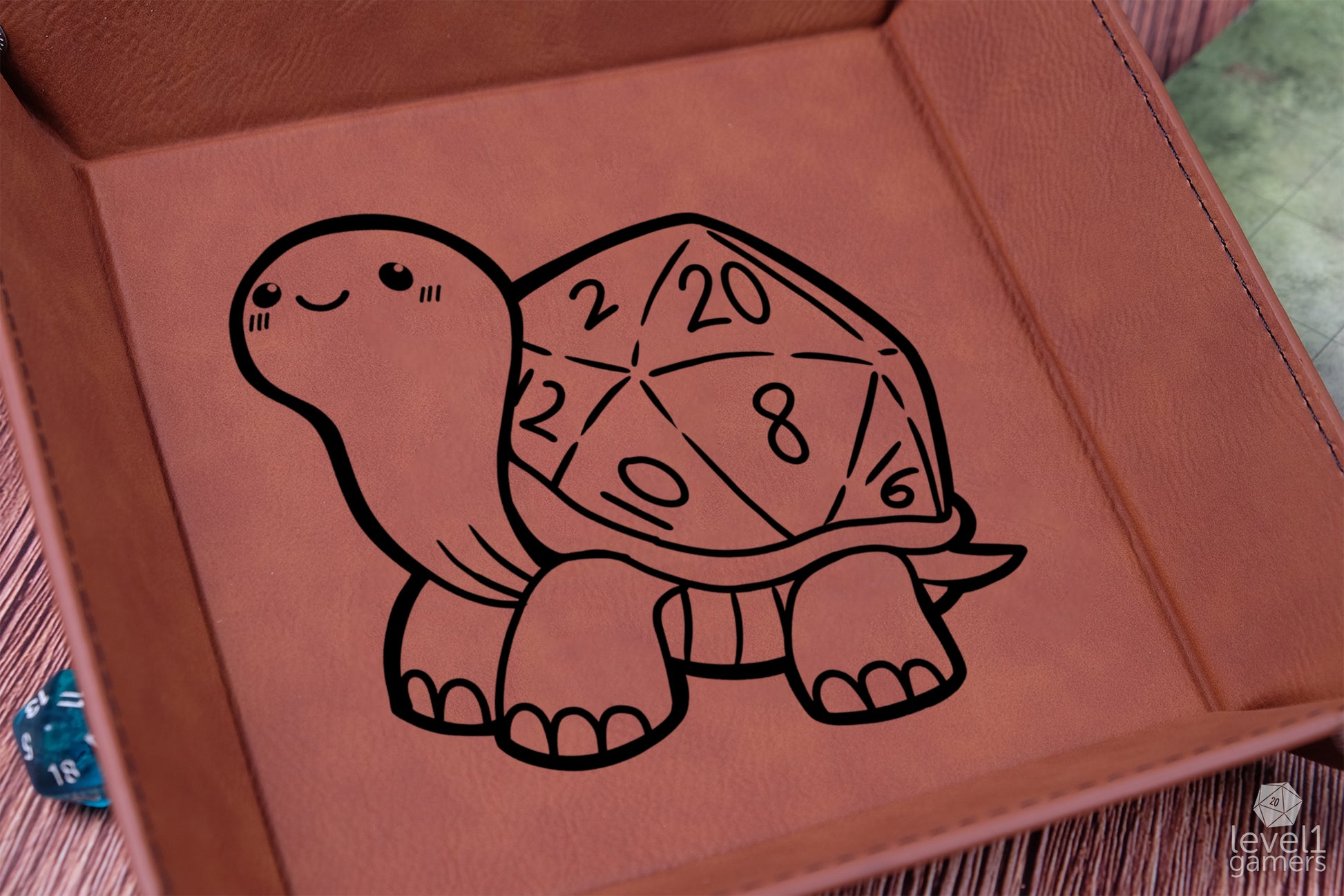 D20 Turtle Dice Tray Dice Trays Level 1 Gamers