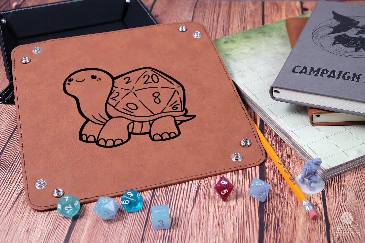 D20 Turtle Dice Tray Dice Trays Level 1 Gamers