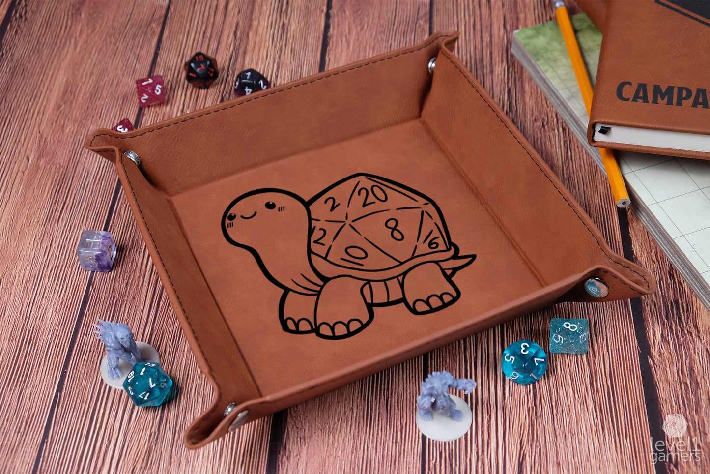 D20 Turtle Dice Tray Dice Trays Level 1 Gamers