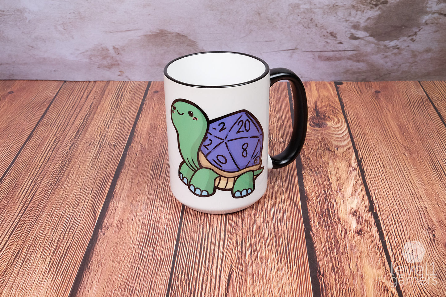 D20 Tortoise Mug Level 1 Gamers