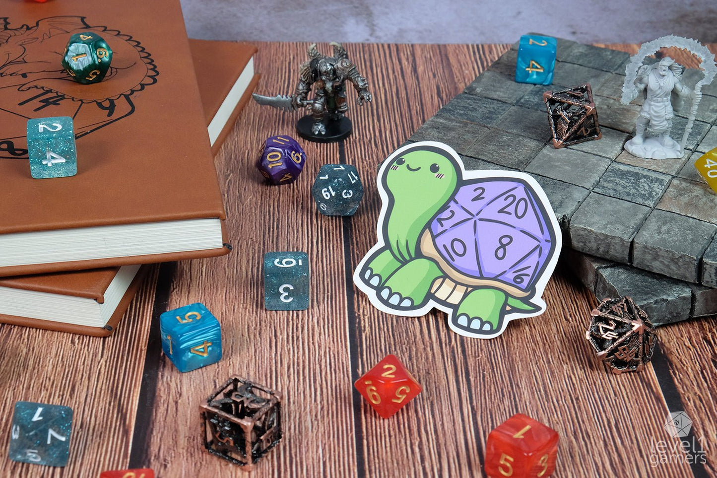 D20 Tortoise Sticker Level 1 Gamers