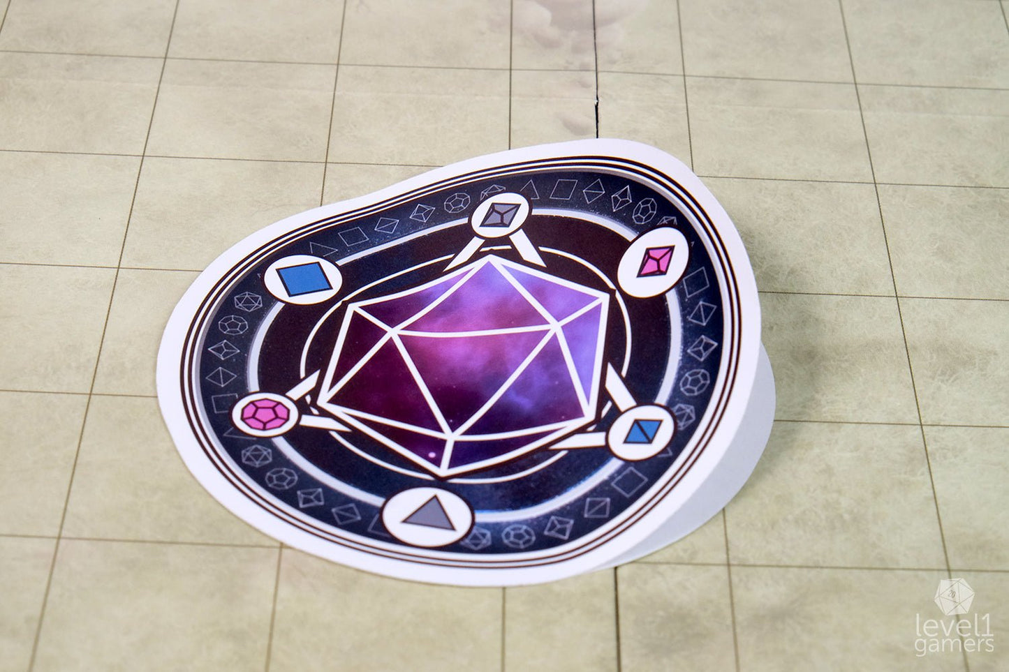 Magic Dice Circle Sticker Level 1 Gamers