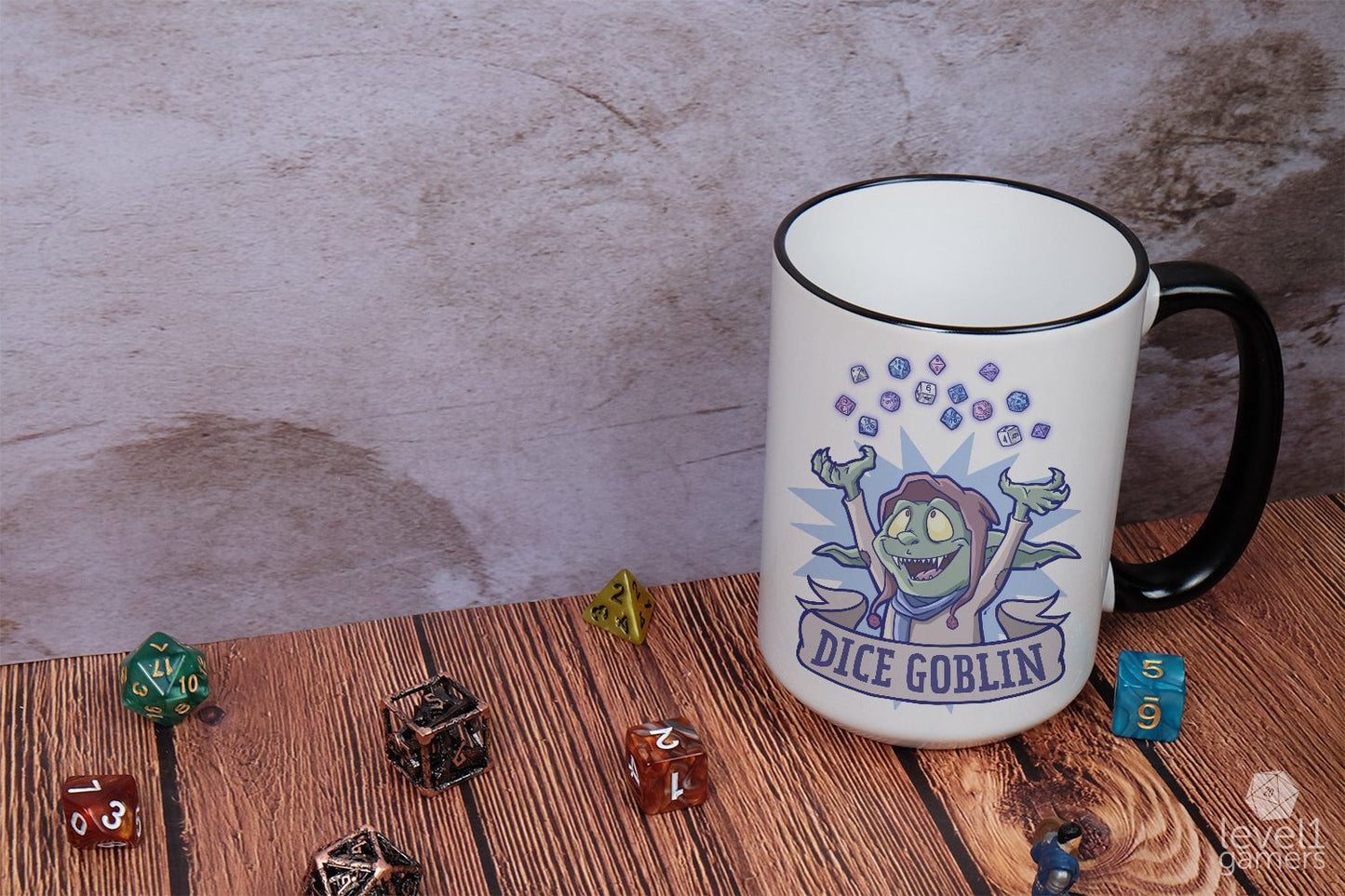 Dice Goblin Mug Level 1 Gamers