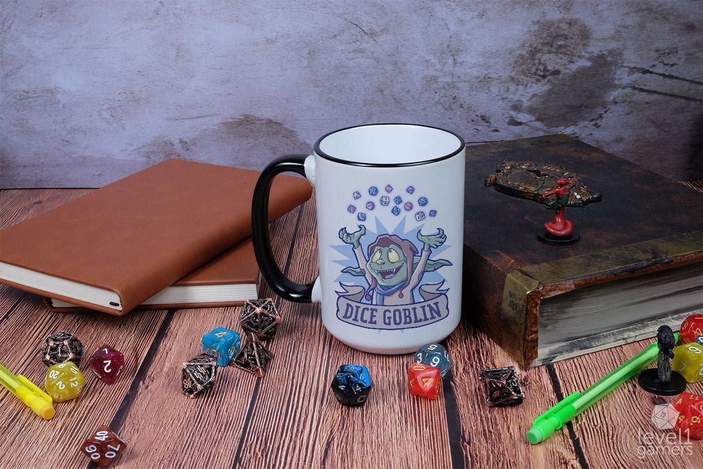 Dice Goblin Mug Level 1 Gamers
