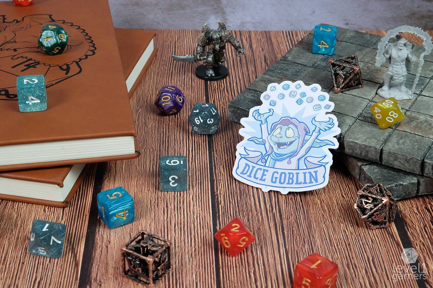 Dice goblin Sticker Level 1 Gamers