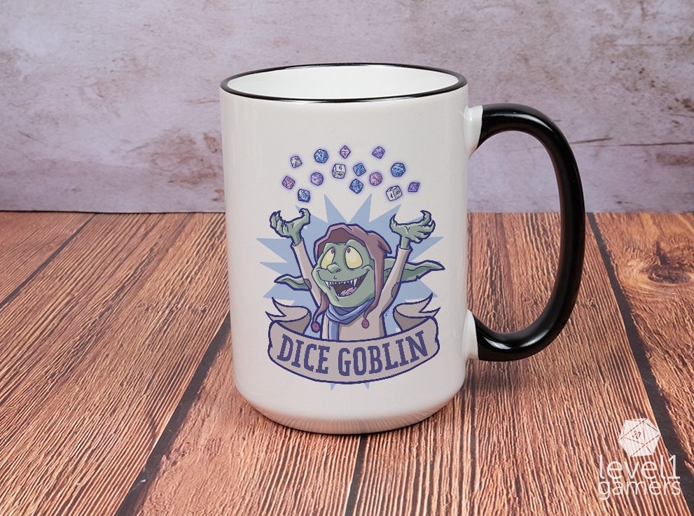 Dice Goblin Mug Level 1 Gamers