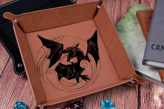 Fantasy Dragon Dice Tray Dice Trays Level 1 Gamers