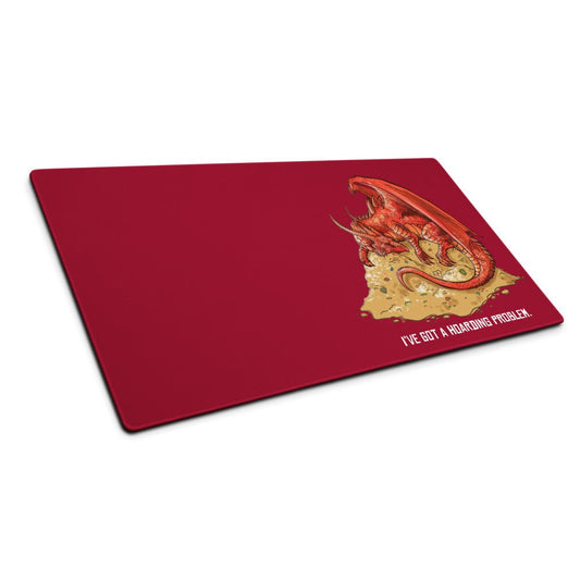 Hoarding Problem Desk Mat  Level 1 Gamers White 36″×18″