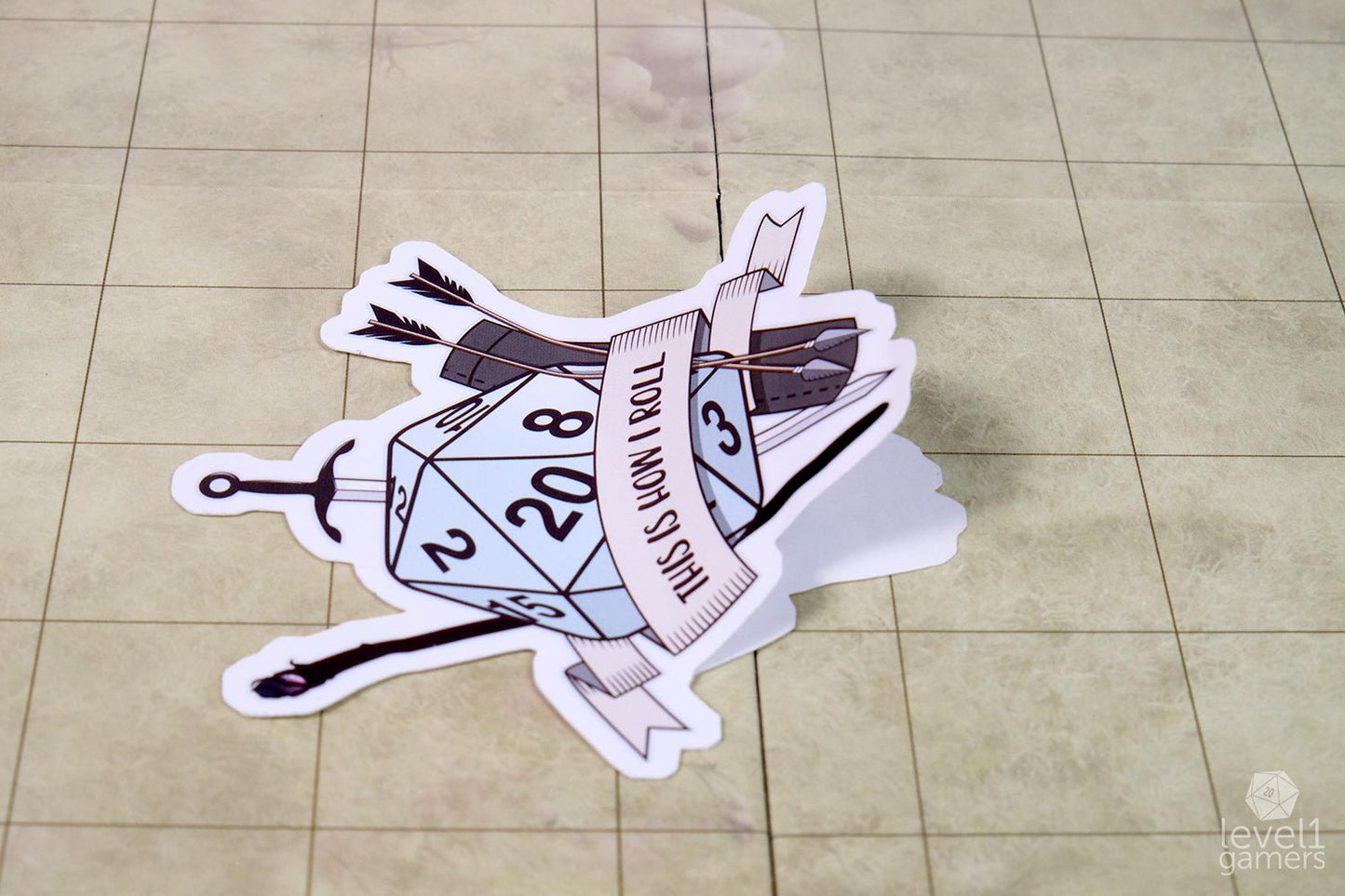 How I Roll Sticker Level 1 Gamers