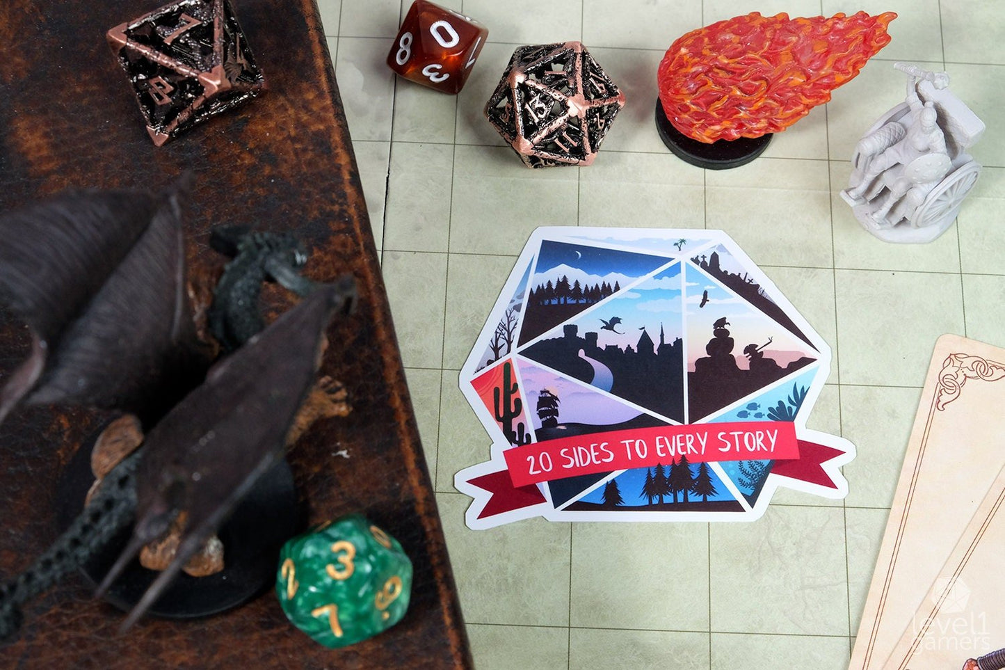20 Sides to Every Story Sticker Level 1 Gamers