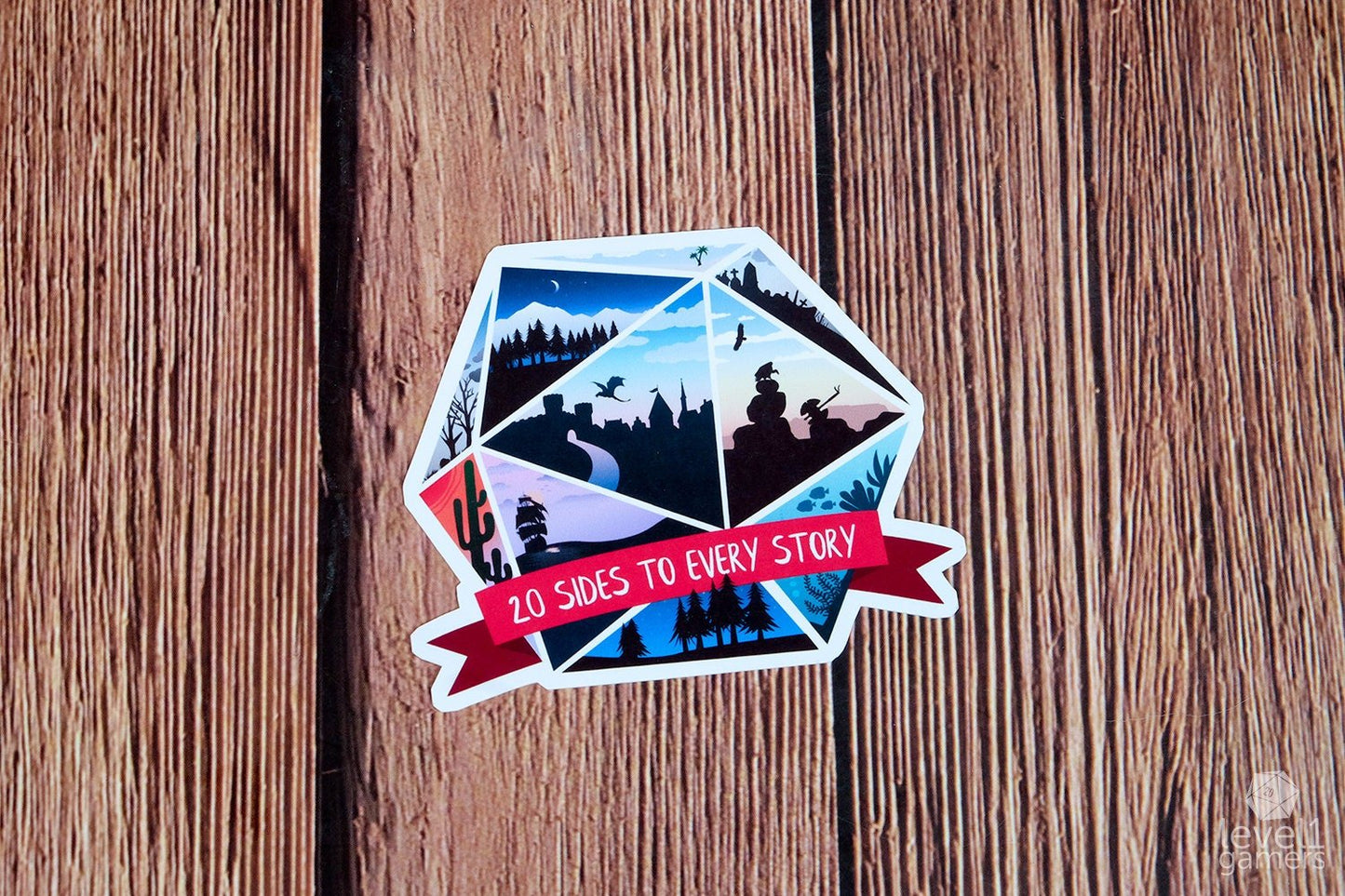 20 Sides to Every Story Sticker Level 1 Gamers