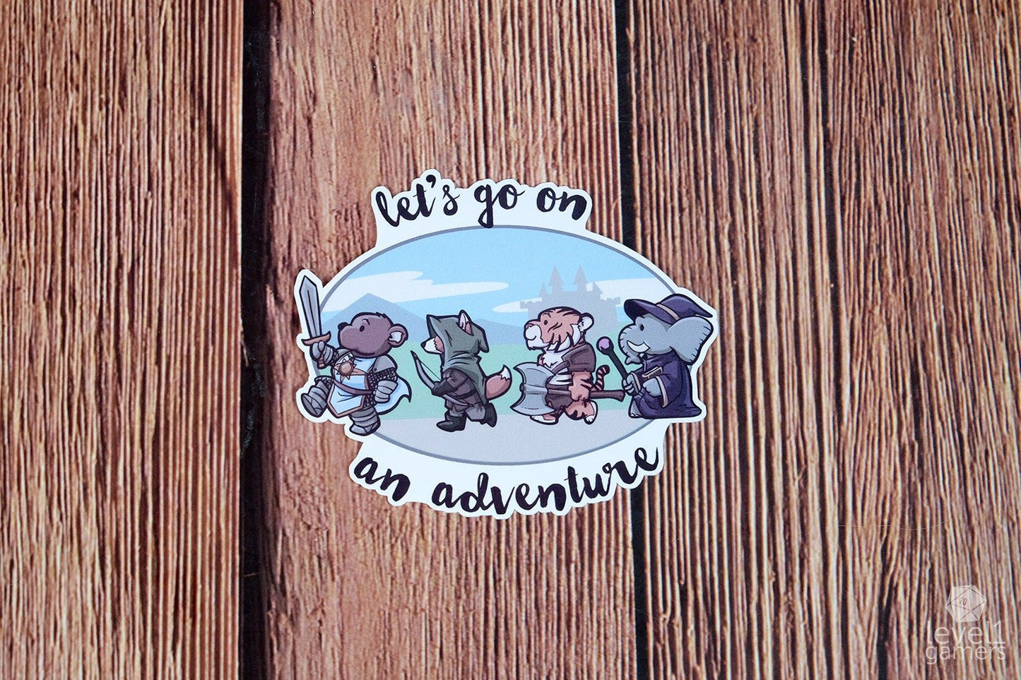 Let's Go On An Adventure Sticker Level 1 Gamers