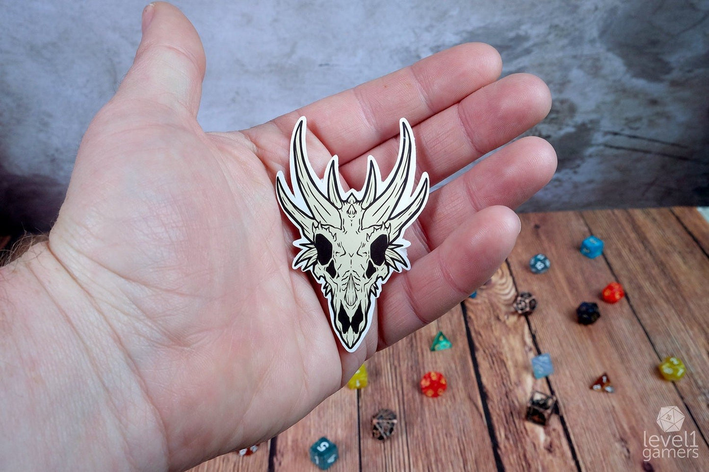 Dragon Skull Sticker Level 1 Gamers