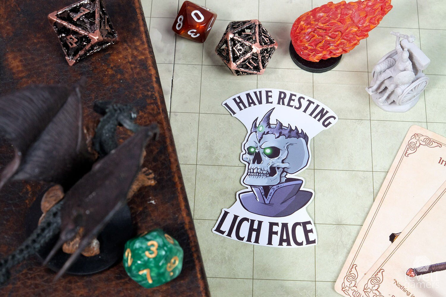 Resting Lich Face Sticker Level 1 Gamers