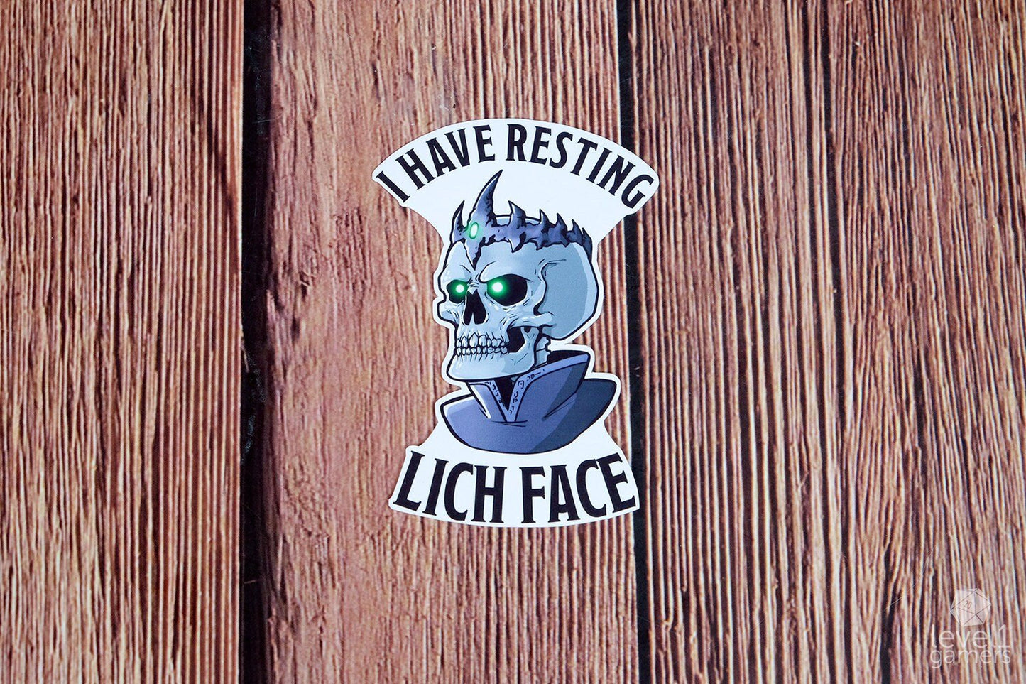 Resting Lich Face Sticker Level 1 Gamers
