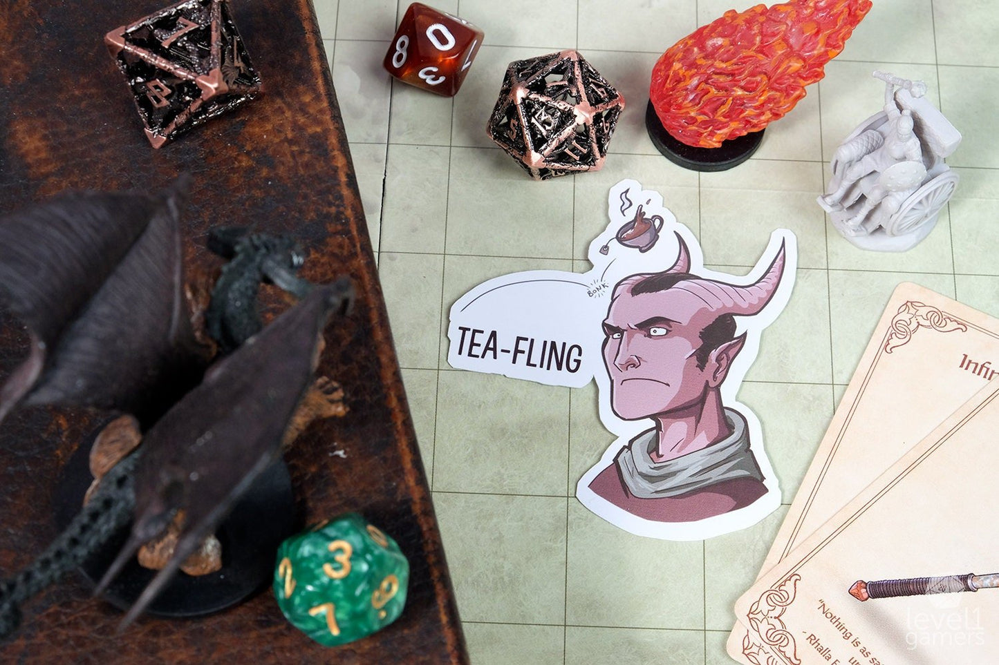 Tea-Fling Sticker Level 1 Gamers