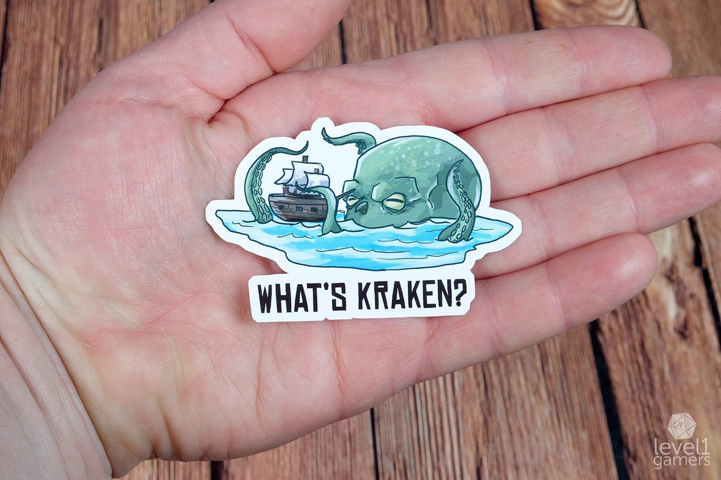 What's Kraken Sticker Level 1 Gamers