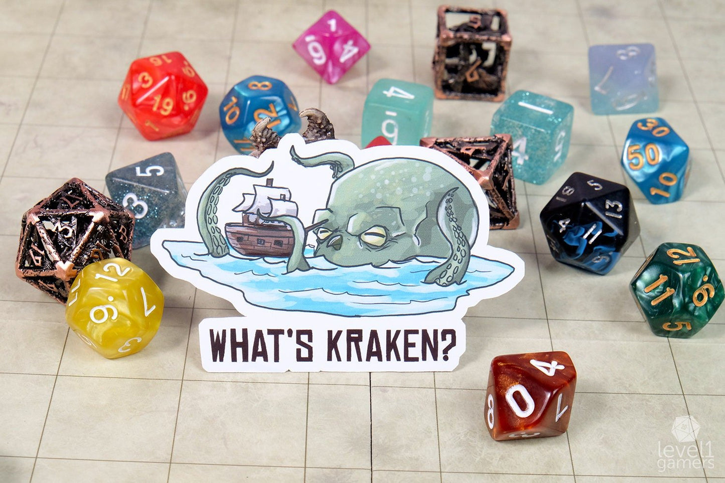 What's Kraken Sticker Level 1 Gamers