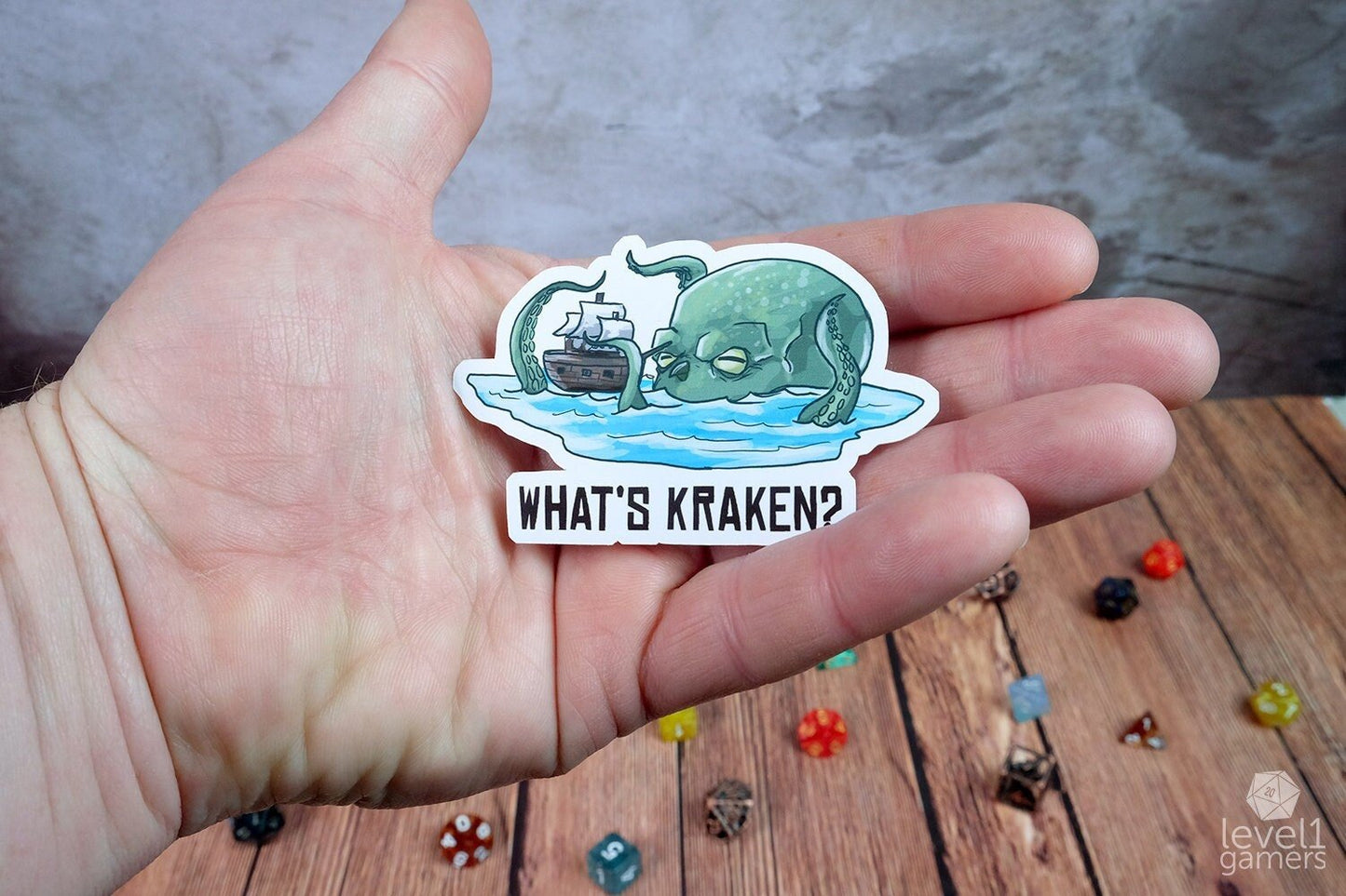 What's Kraken Sticker Level 1 Gamers