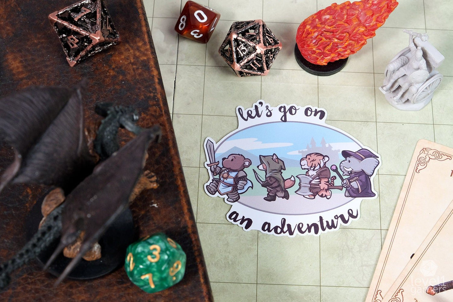 Let's Go On An Adventure Sticker Level 1 Gamers