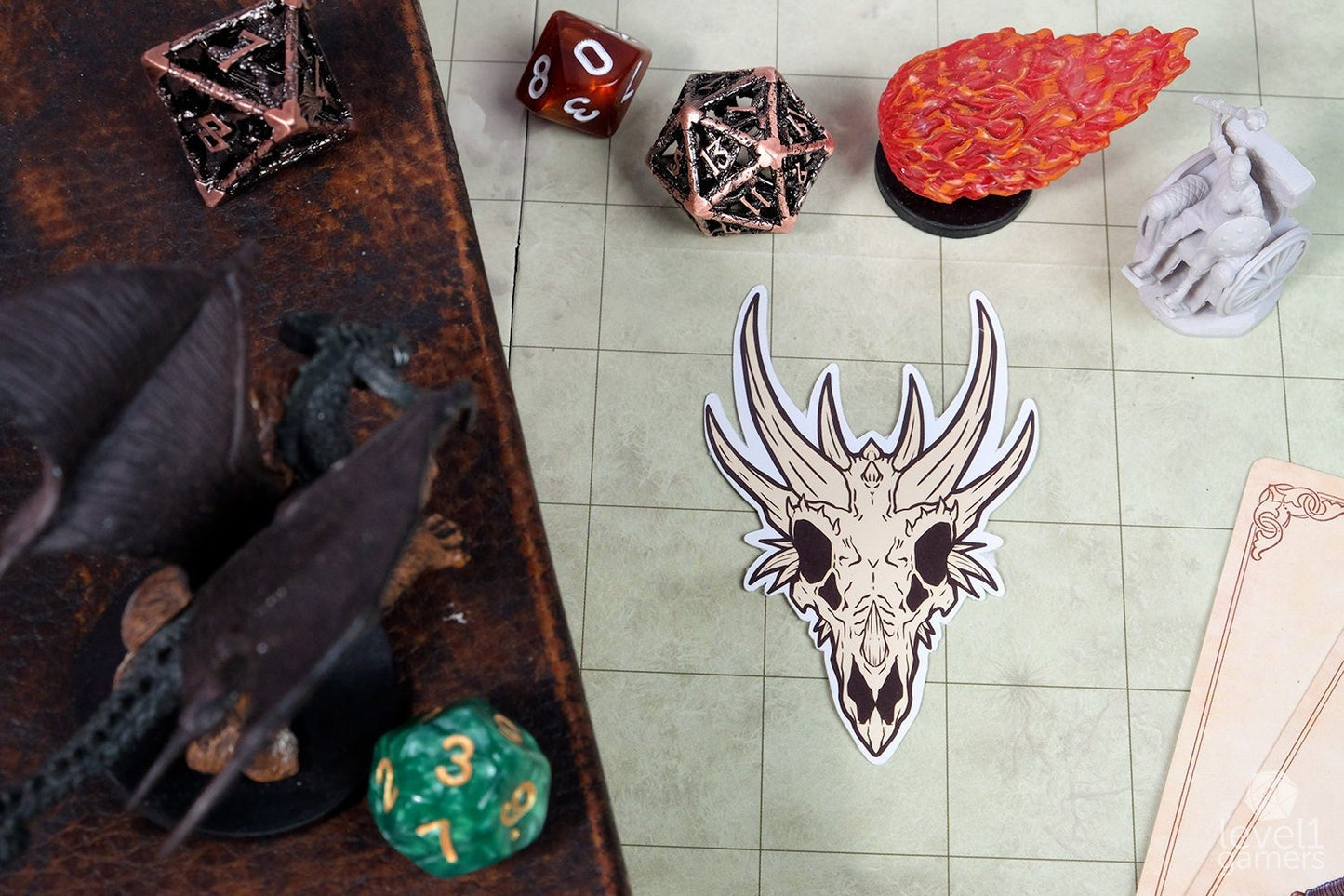 Dragon Skull Sticker Level 1 Gamers