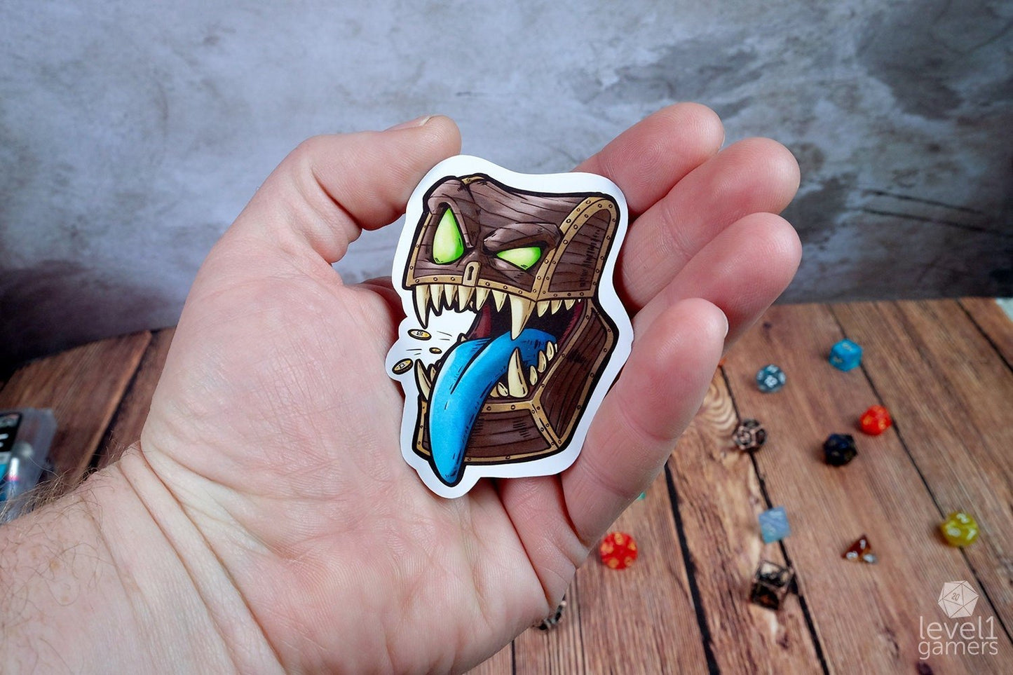 Mimic Chest Sticker Level 1 Gamers
