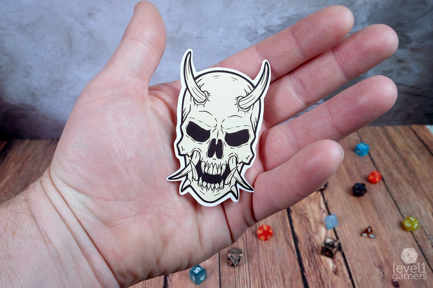 Oni Skull Sticker Level 1 Gamers