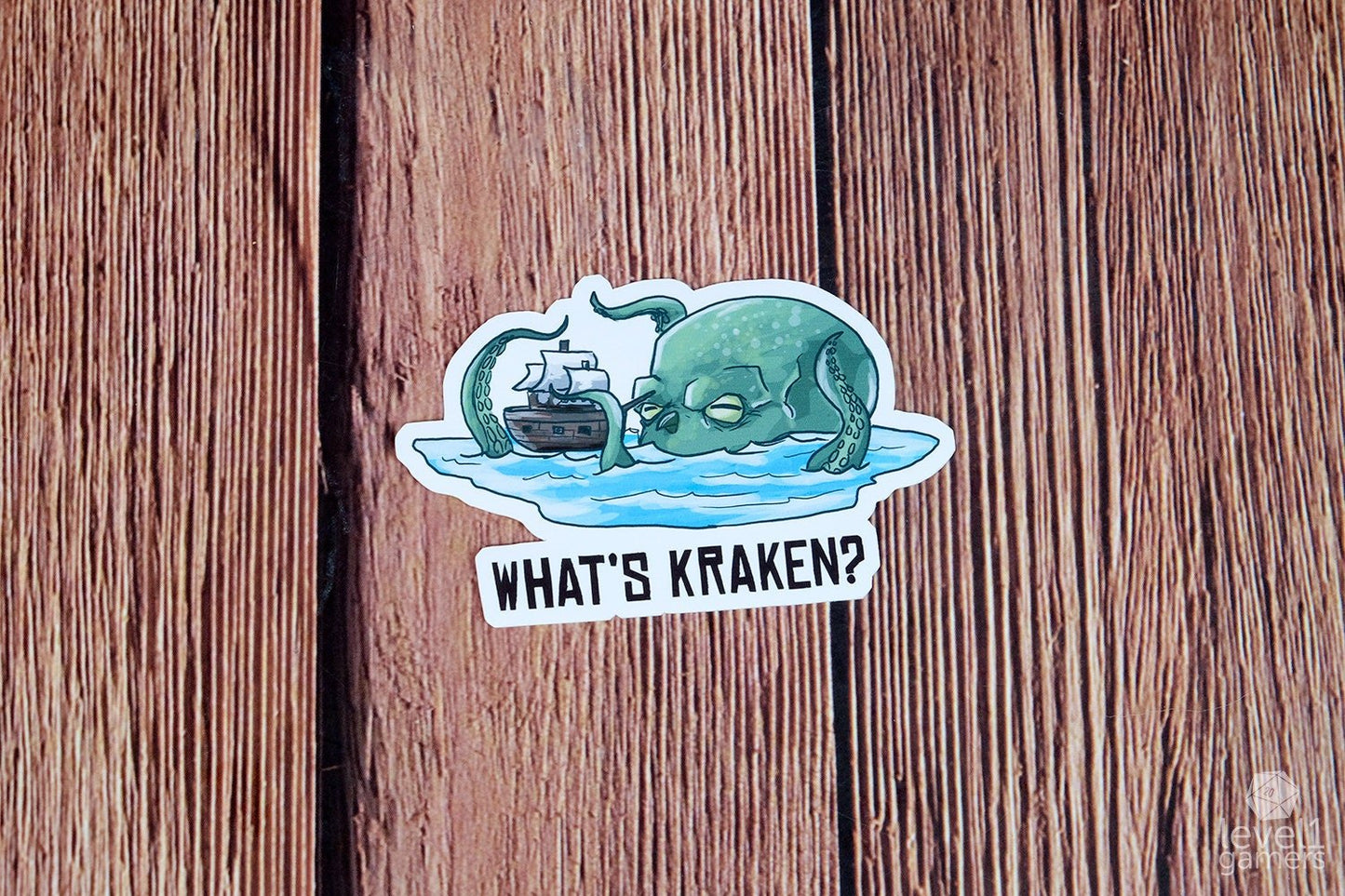 What's Kraken Sticker Level 1 Gamers