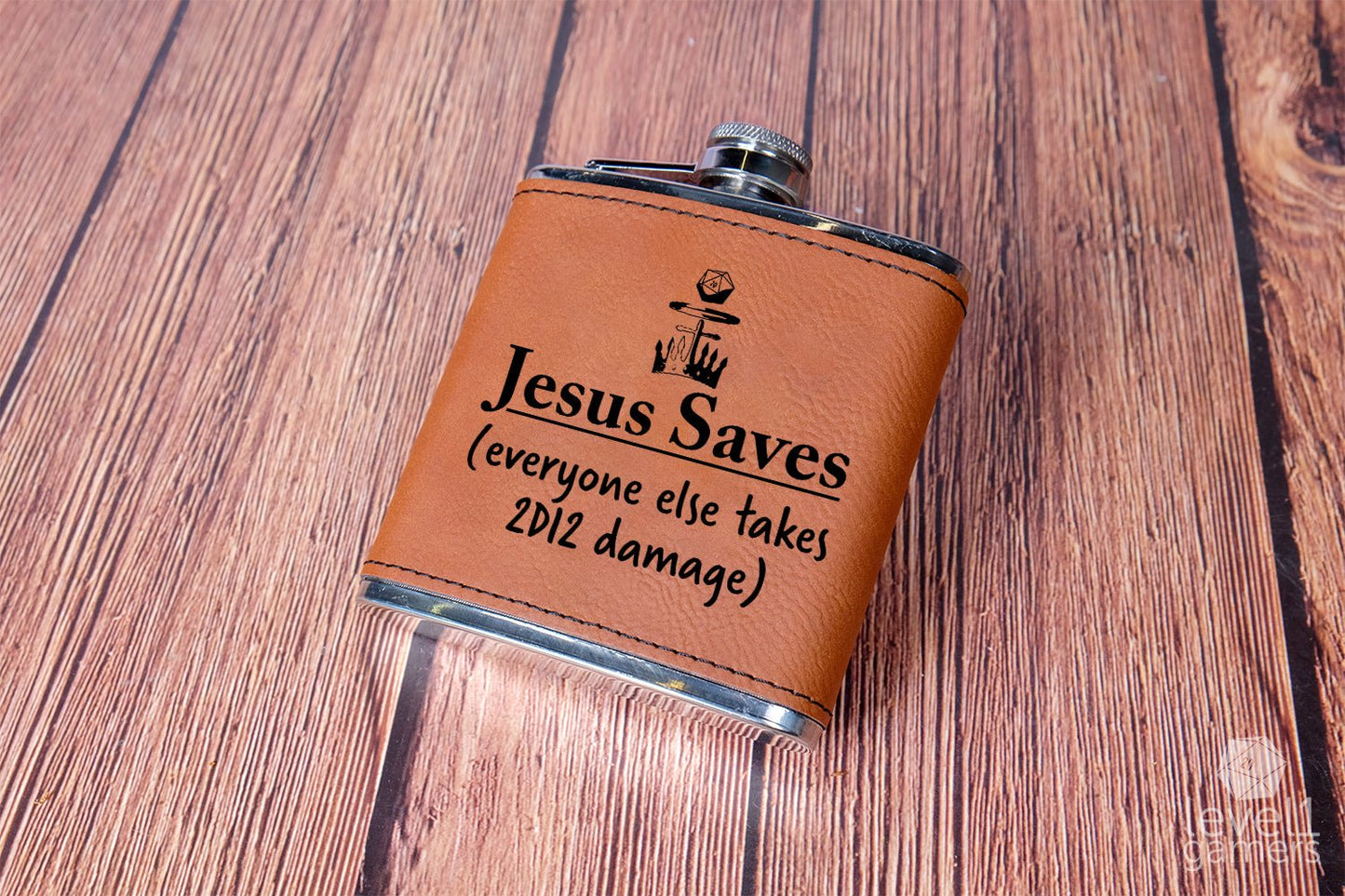 Jesus Saves Flask Level 1 Gamers