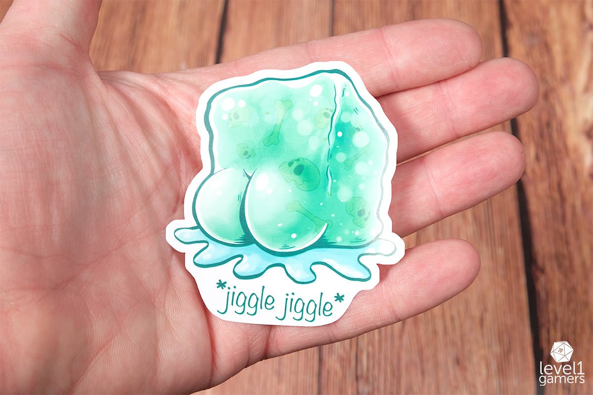 Dummy Thicc Gelatinous Cube Sticker Level 1 Gamers